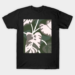 Dark Philodendron illustration T-Shirt